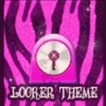 pink zebra theme go locker android application logo